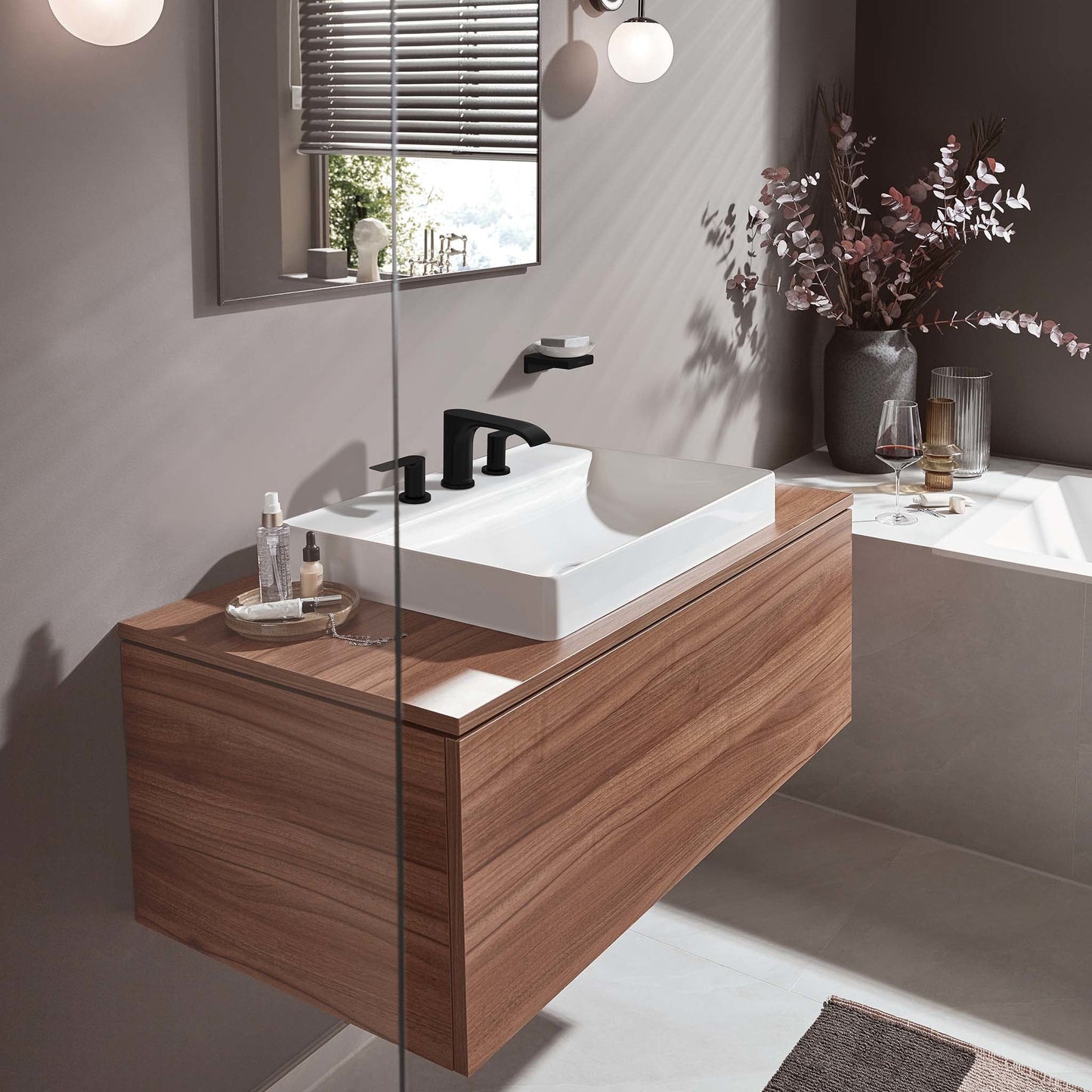 hansgrohe Vivenis Widespread Faucet 95 with Pop-UP Drain, 1.2 GPM