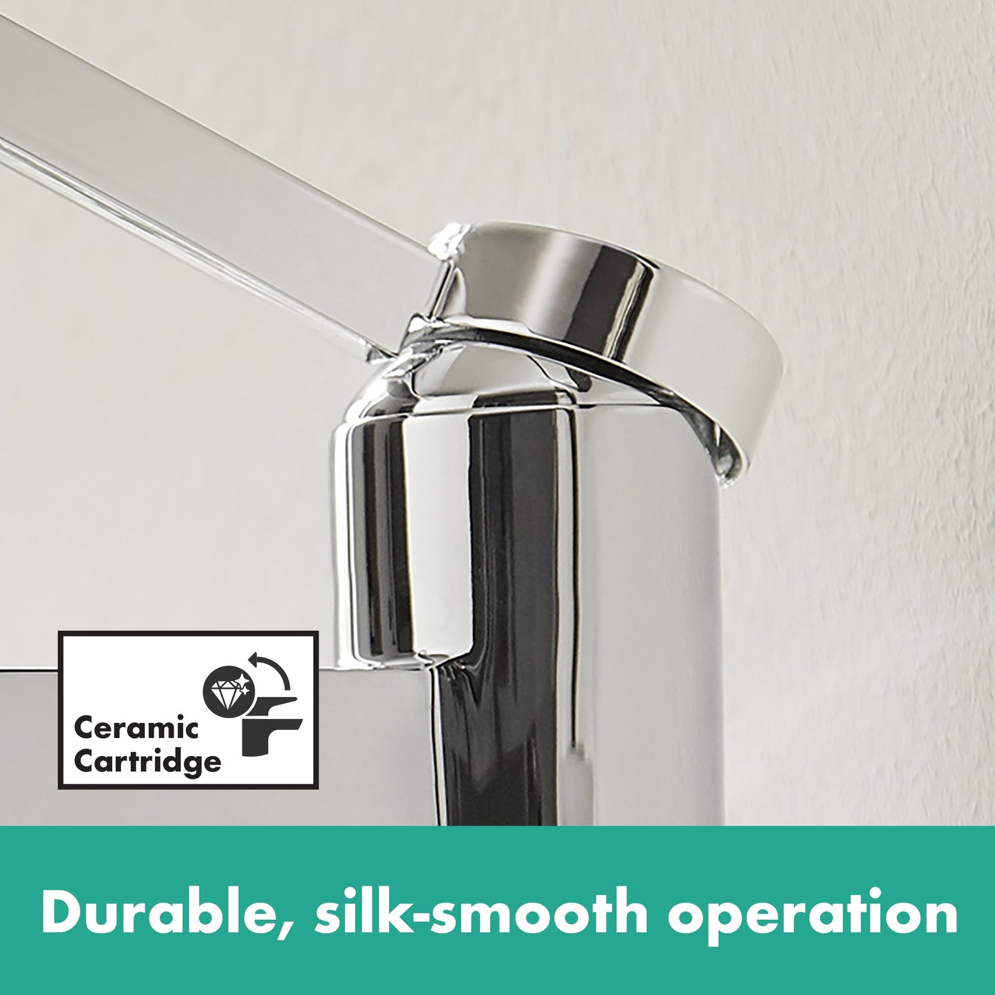hansgrohe Finoris Single-Hole Faucet 100 with Pop-Up Drain, 1.2 GPM
