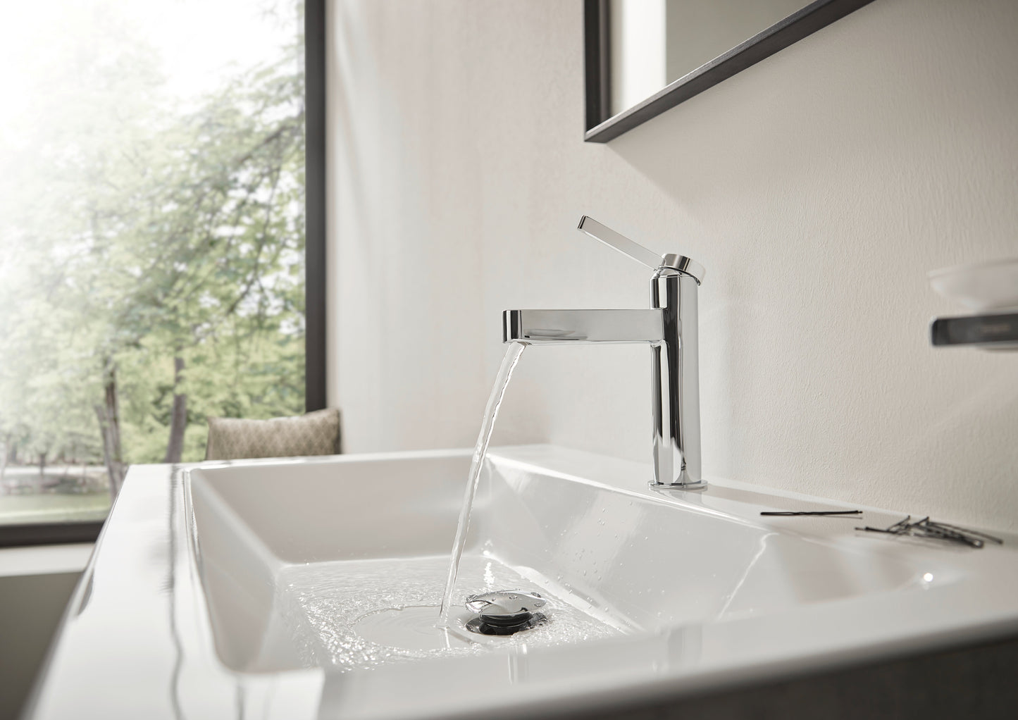 hansgrohe Finoris Single-Hole Faucet 100 with Pop-Up Drain, 1.2 GPM