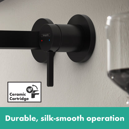 hansgrohe Finoris Wall-Mounted Single-Handle Faucet Trim, 1.2 GPM