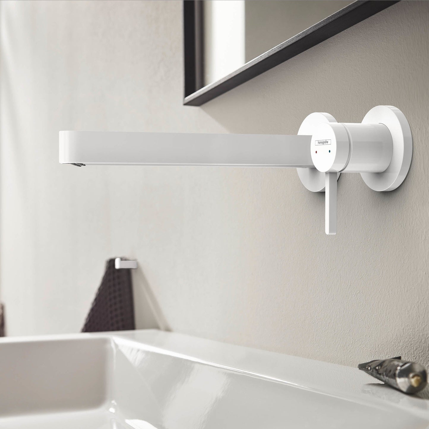 hansgrohe Finoris Wall-Mounted Single-Handle Faucet Trim, 1.2 GPM