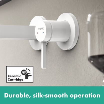 hansgrohe Finoris Wall-Mounted Single-Handle Faucet Trim, 1.2 GPM