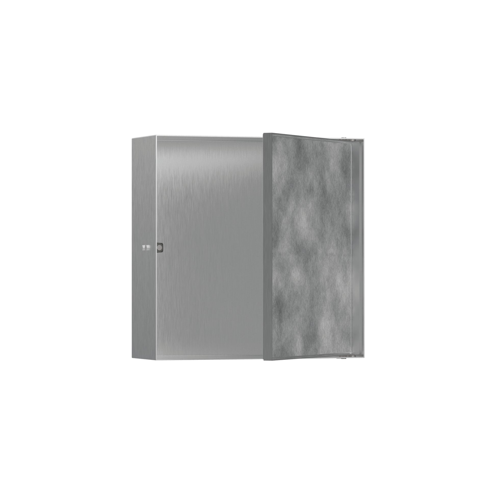 hansgrohe XtraStoris Rock Wall Niche with Tileable Door 12"x 12"x 4"