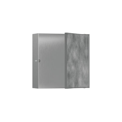 hansgrohe XtraStoris Rock Wall Niche with Tileable Door 12"x 12"x 4"