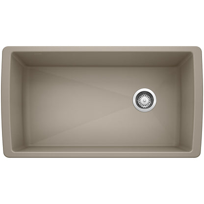 BLANCO 441765 Diamond Super Single Bowl Kitchen Sink - Truffle