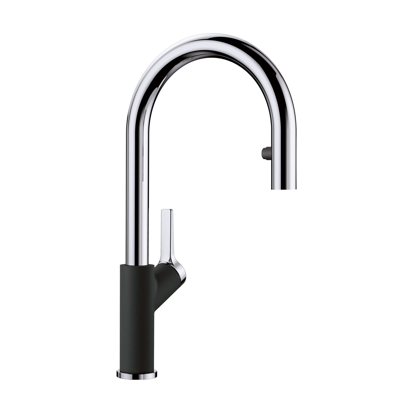 BLANCO Urbena Pull-Down Dual-Spray Kitchen Faucet - Chrome/Coal Black