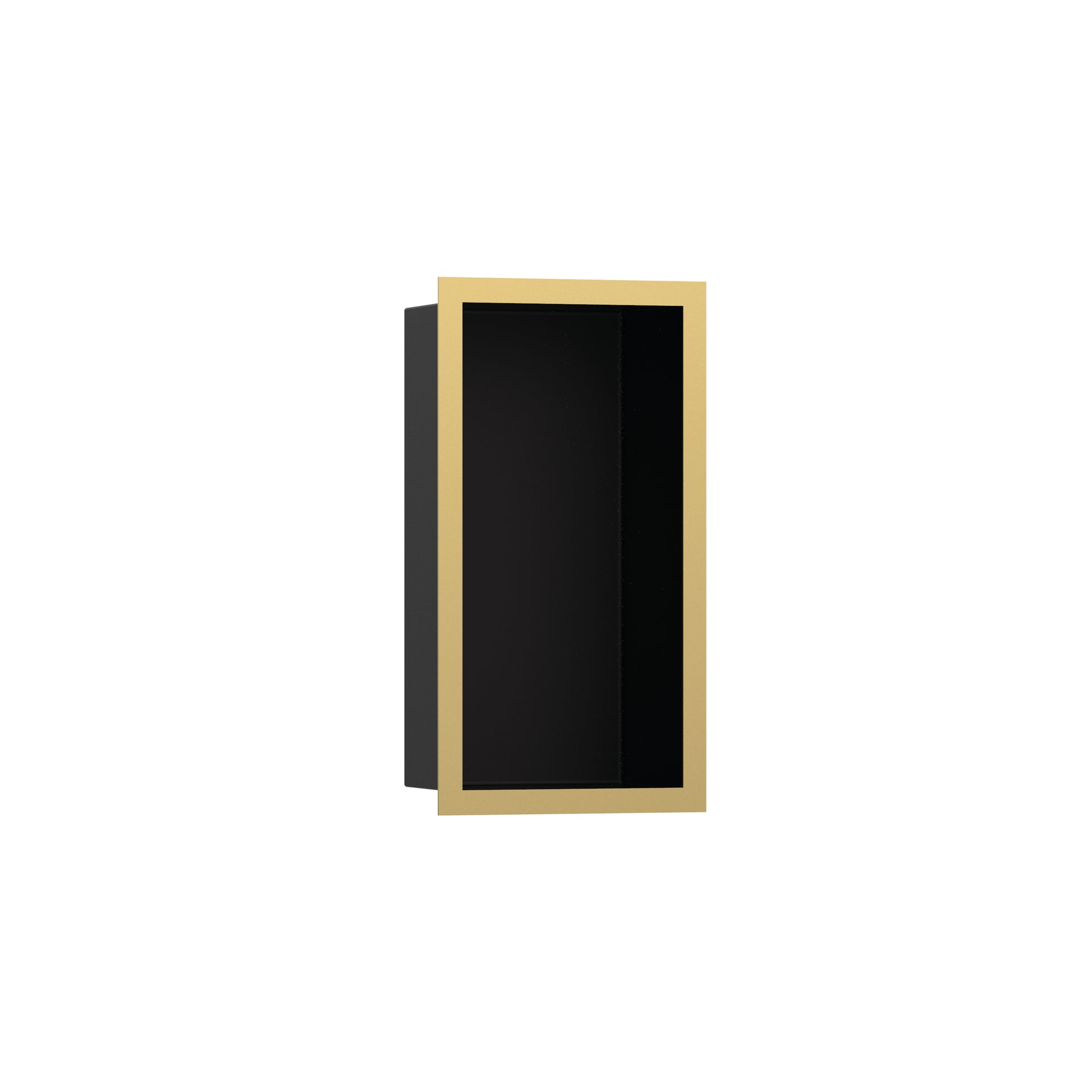 hansgrohe XtraStoris Individual Wall Niche Matte Black with Design Frame 12"x 6"x 4"