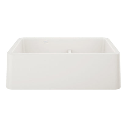 BLANCO 402324 Ikon 33" Apron Double Bowl Farmhouse Sink with Low Divide - White