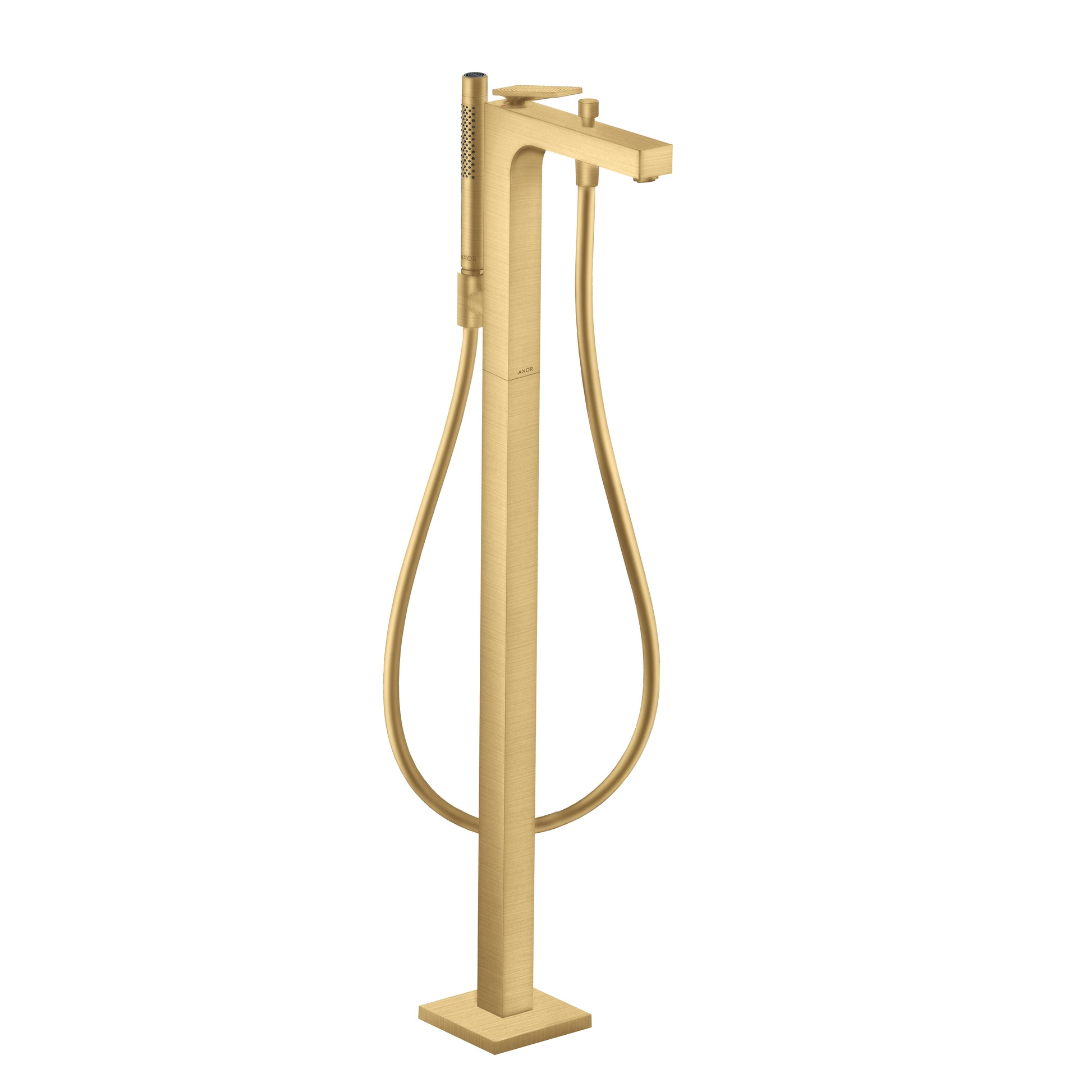 AXOR Citterio Freestanding Tub Filler Trim with 1.75 GPM Handshower- Rhombic Cut