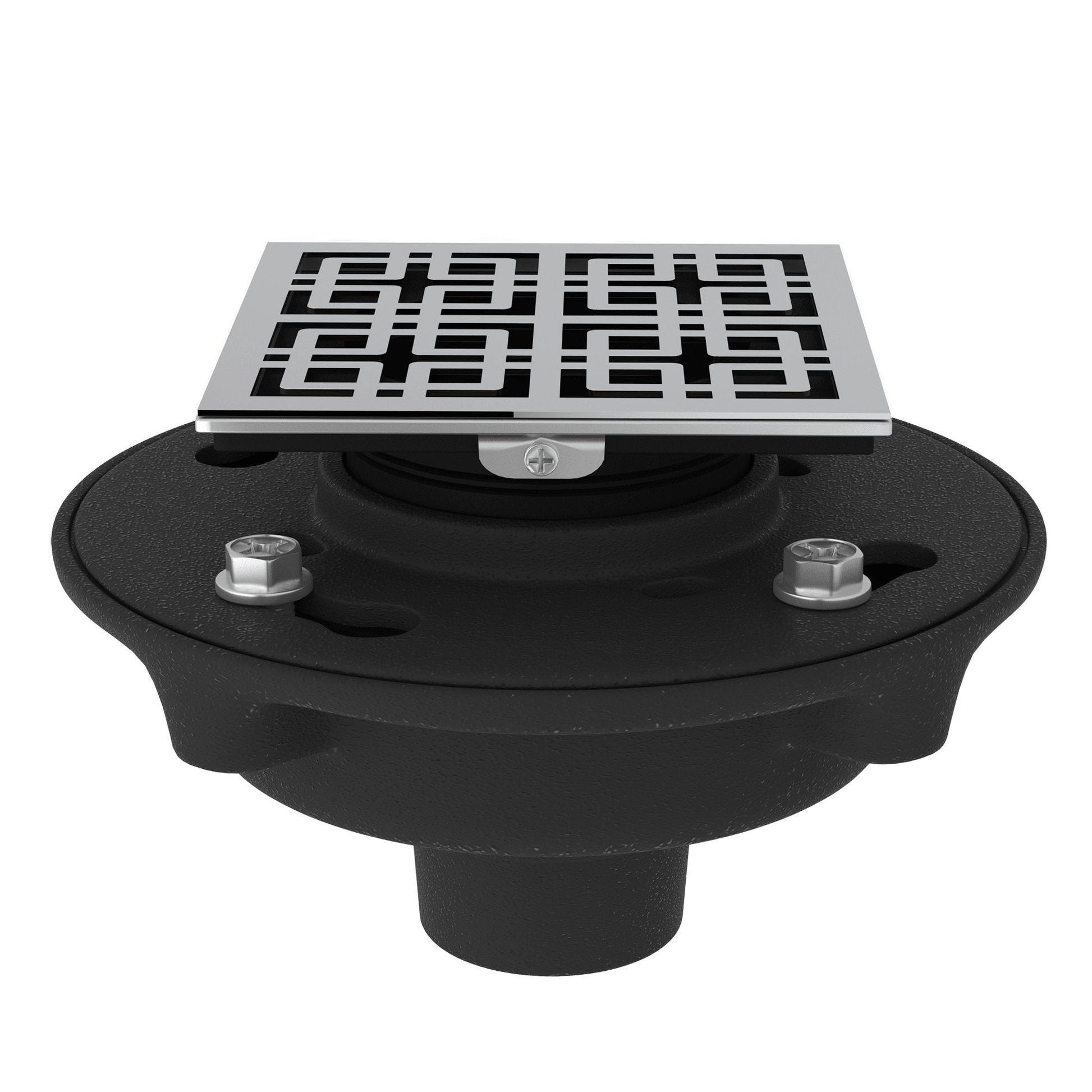 ROHL SDCI2-3142 Cast Iron 2" No Hub Drain Kit With 3142 Weave Decorative Cover