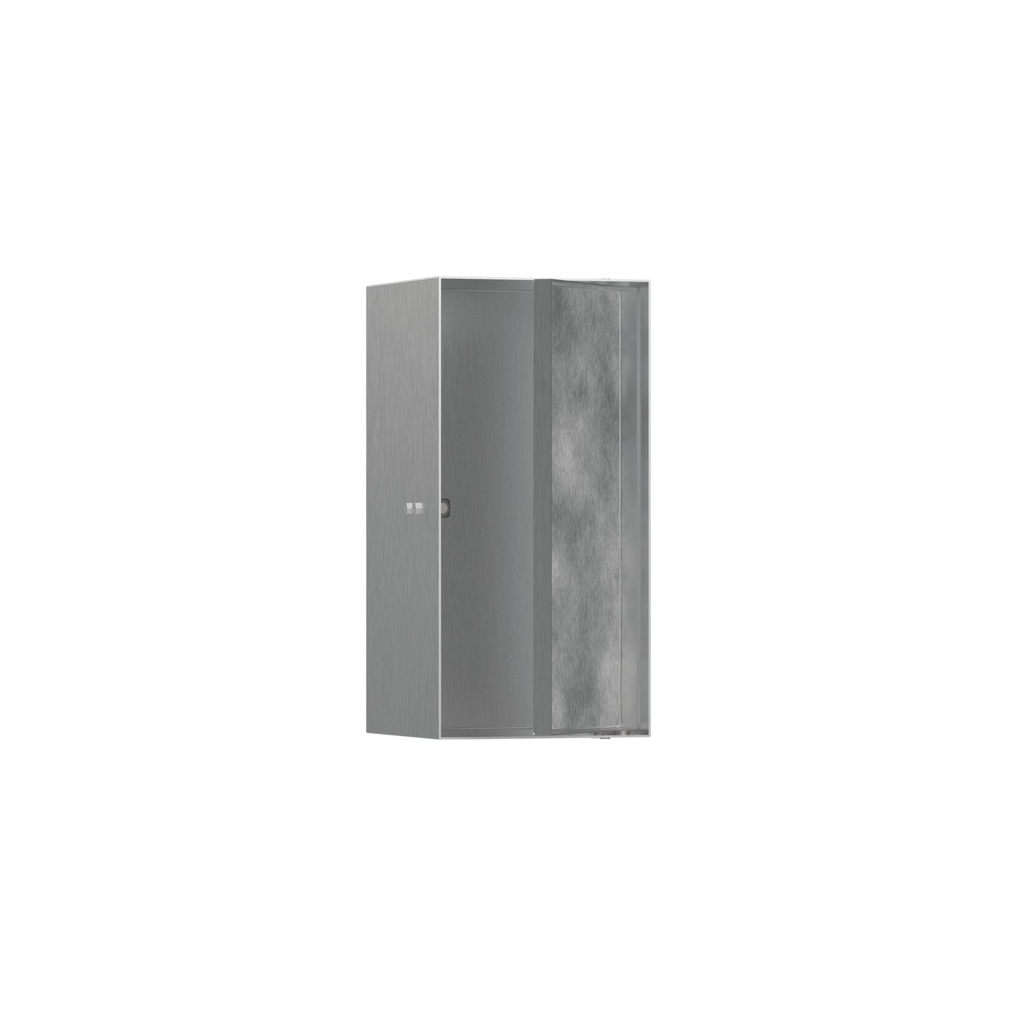 hansgrohe XtraStoris Rock Wall Niche with Tileable Door 12"x 6"x 5.5"