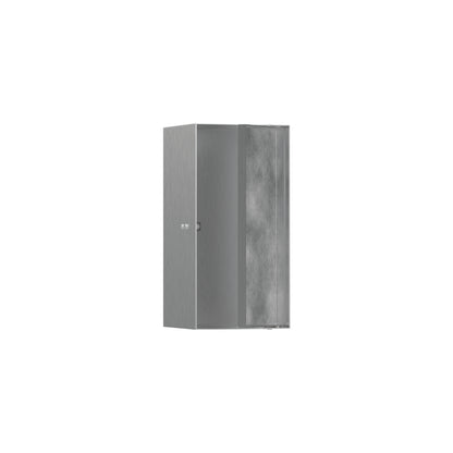 hansgrohe XtraStoris Rock Wall Niche with Tileable Door 12"x 6"x 5.5"