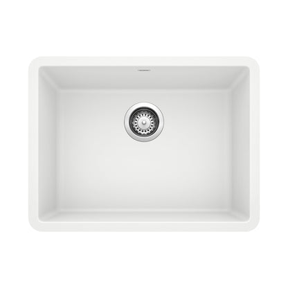BLANCO 522414 Precis 24" Single Bowl Kitchen Sink - White