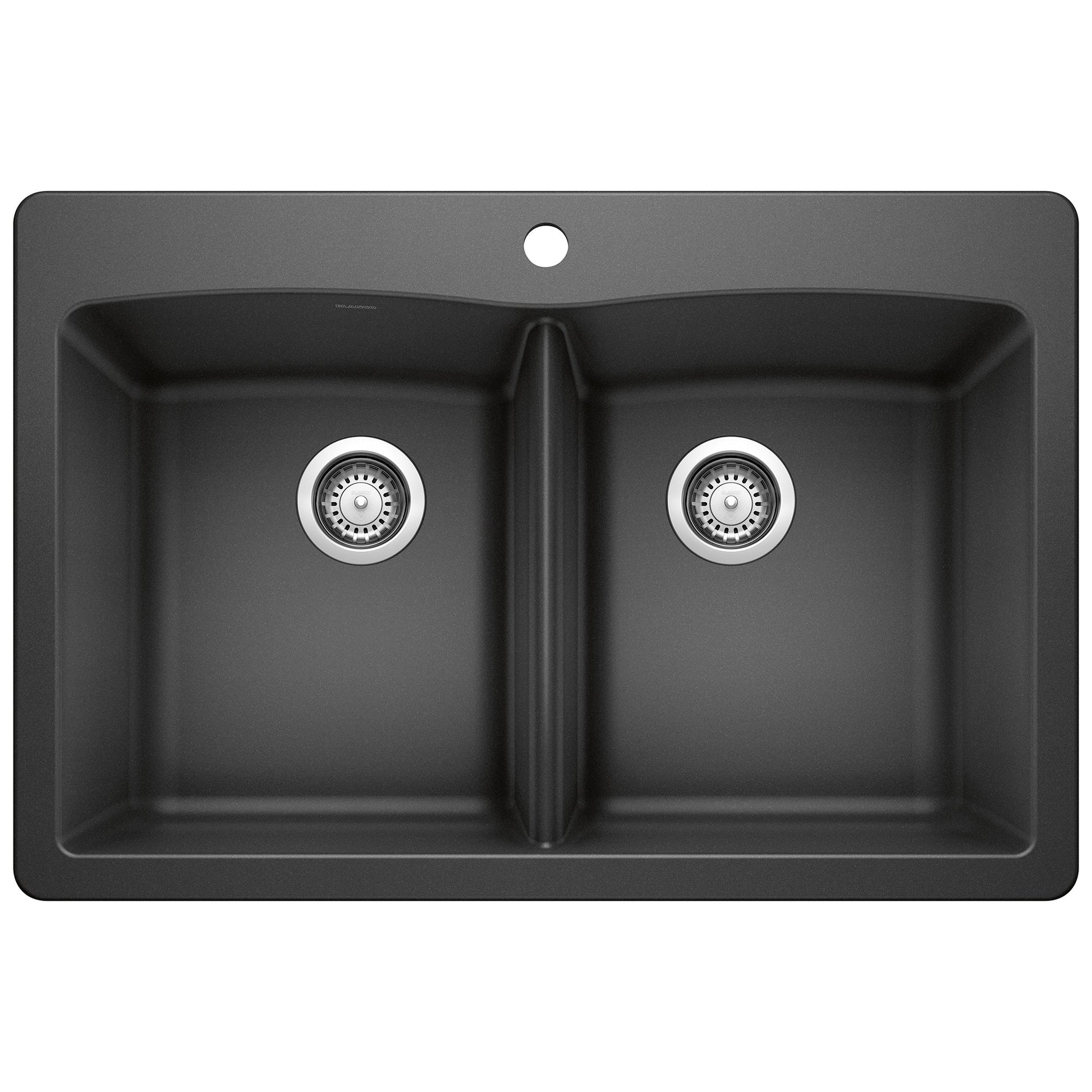 BLANCO 440220 Diamond Equal Double Dual Mount Kitchen Sink - Anthracite