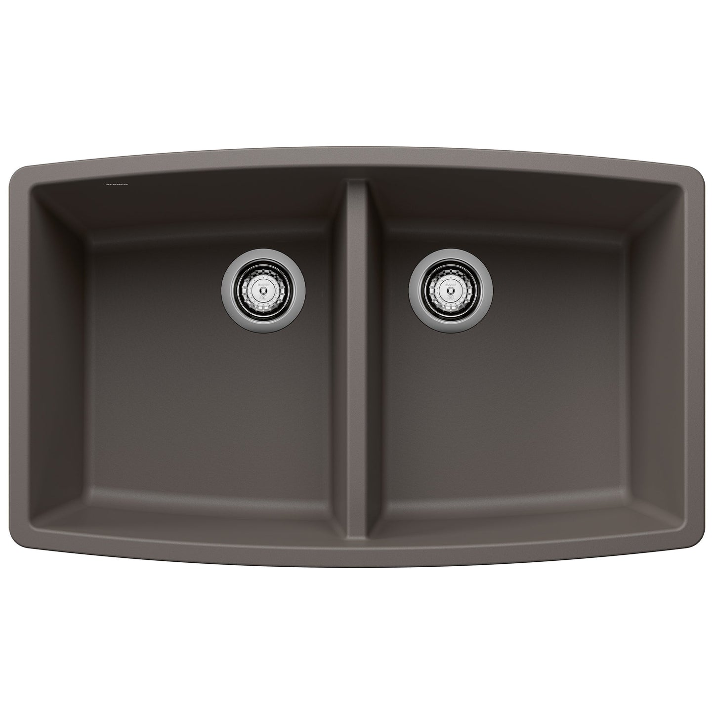 BLANCO 443123 Performa Equal Double Bowl Kitchen Sink - Volcano Gray