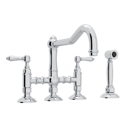 ROHL A1458WS Acqui® Bridge Kitchen Faucet With Side Spray