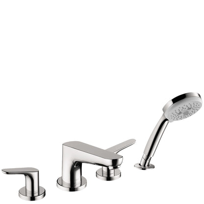hansgrohe Focus 4-Hole Roman Tub Set Trim with 1.8 GPM Handshower