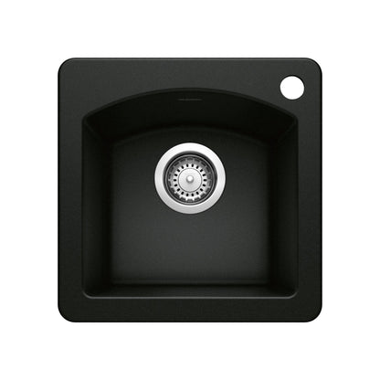 BLANCO 442915 Diamond Dual Mount Bar Sink - Coal Black