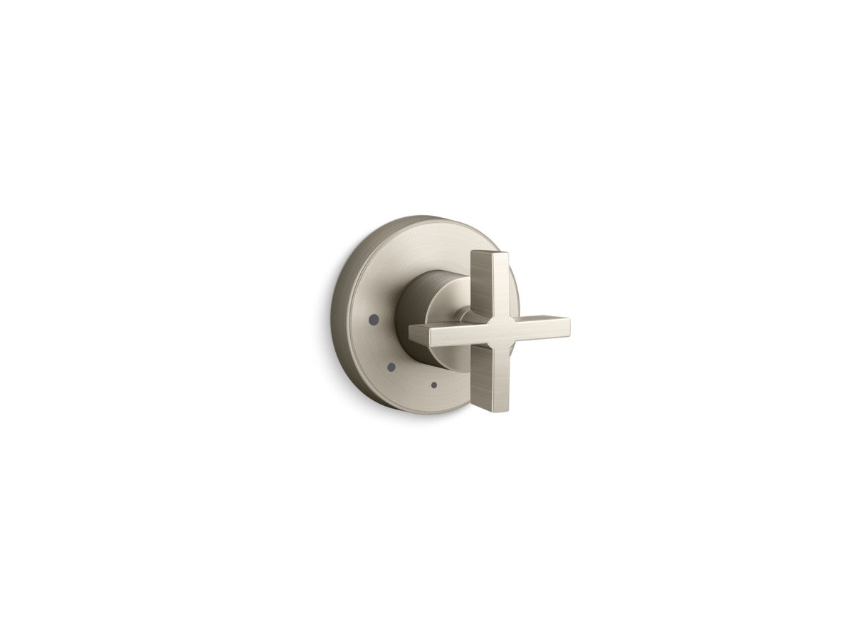 Kallista P24423-CR One Volume Control Trim, Cross Handle