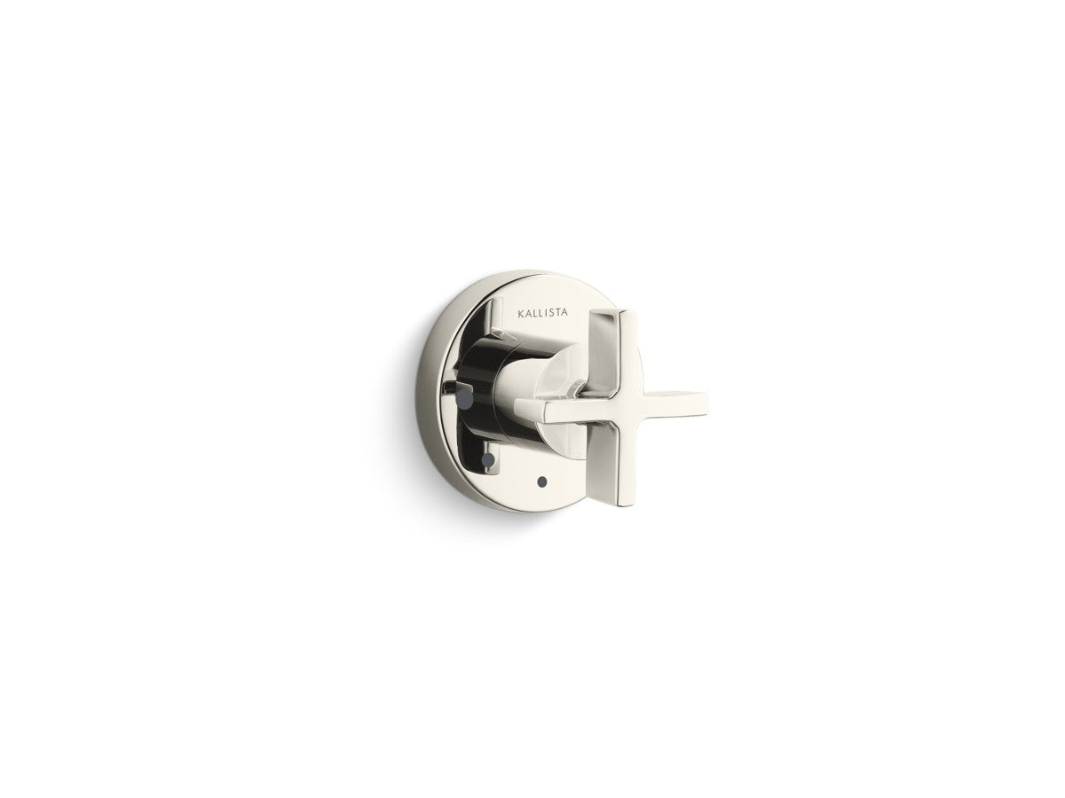 Kallista P24423-CR One Volume Control Trim, Cross Handle
