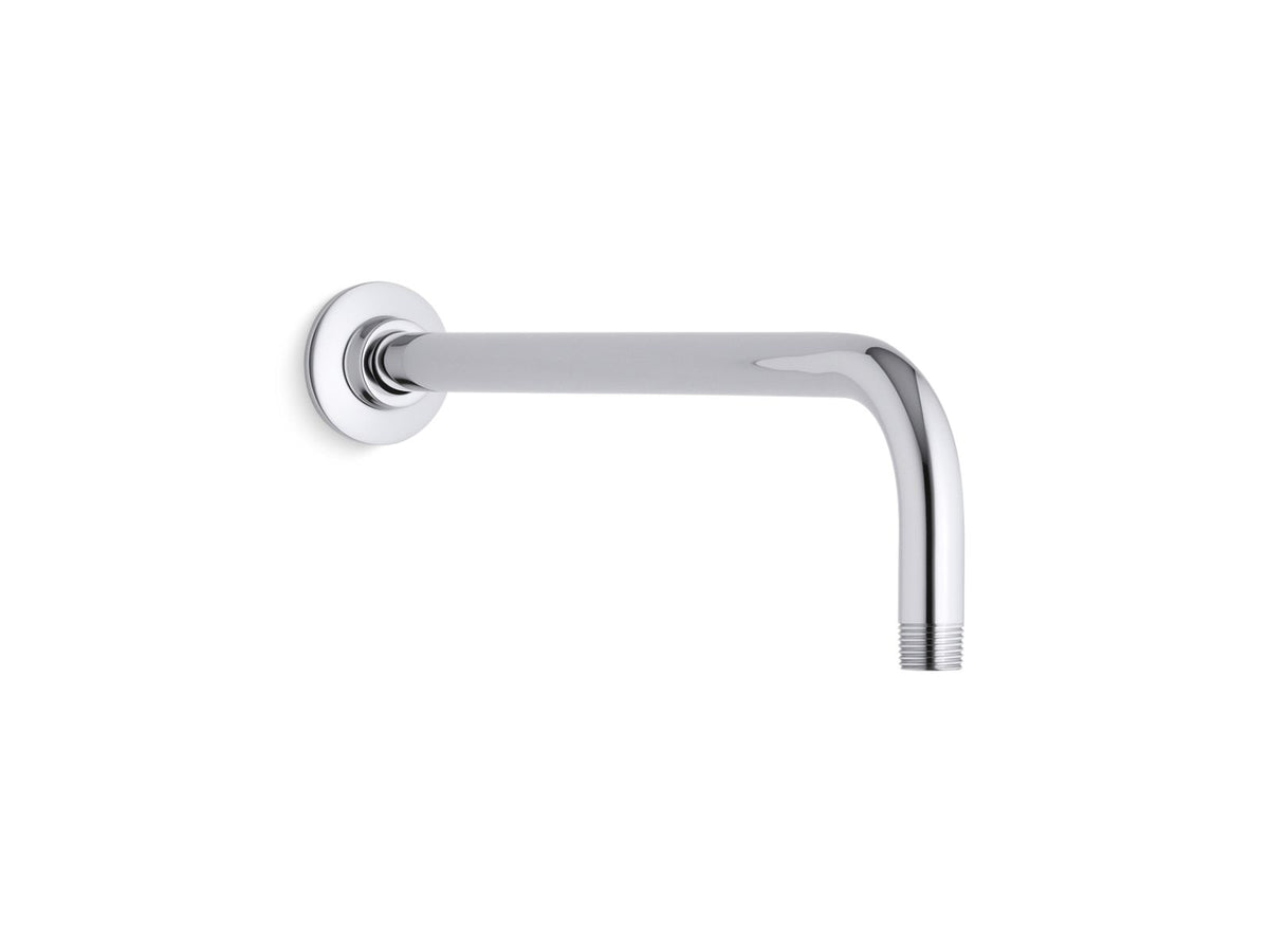 KOHLER K-10124 Wall-mount Rainhead Arm and Flange, polished chrome