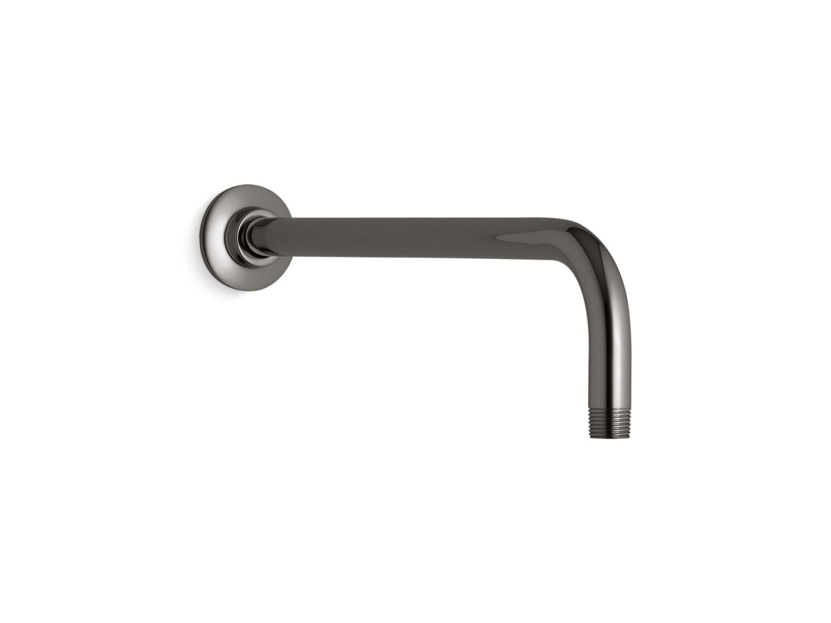 KOHLER K-10124 Wall-mount Rainhead Arm and Flange, vibrant titanium