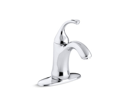 KOHLER K-10215-4 Forté Single-handle bathroom sink faucet, polished chrome