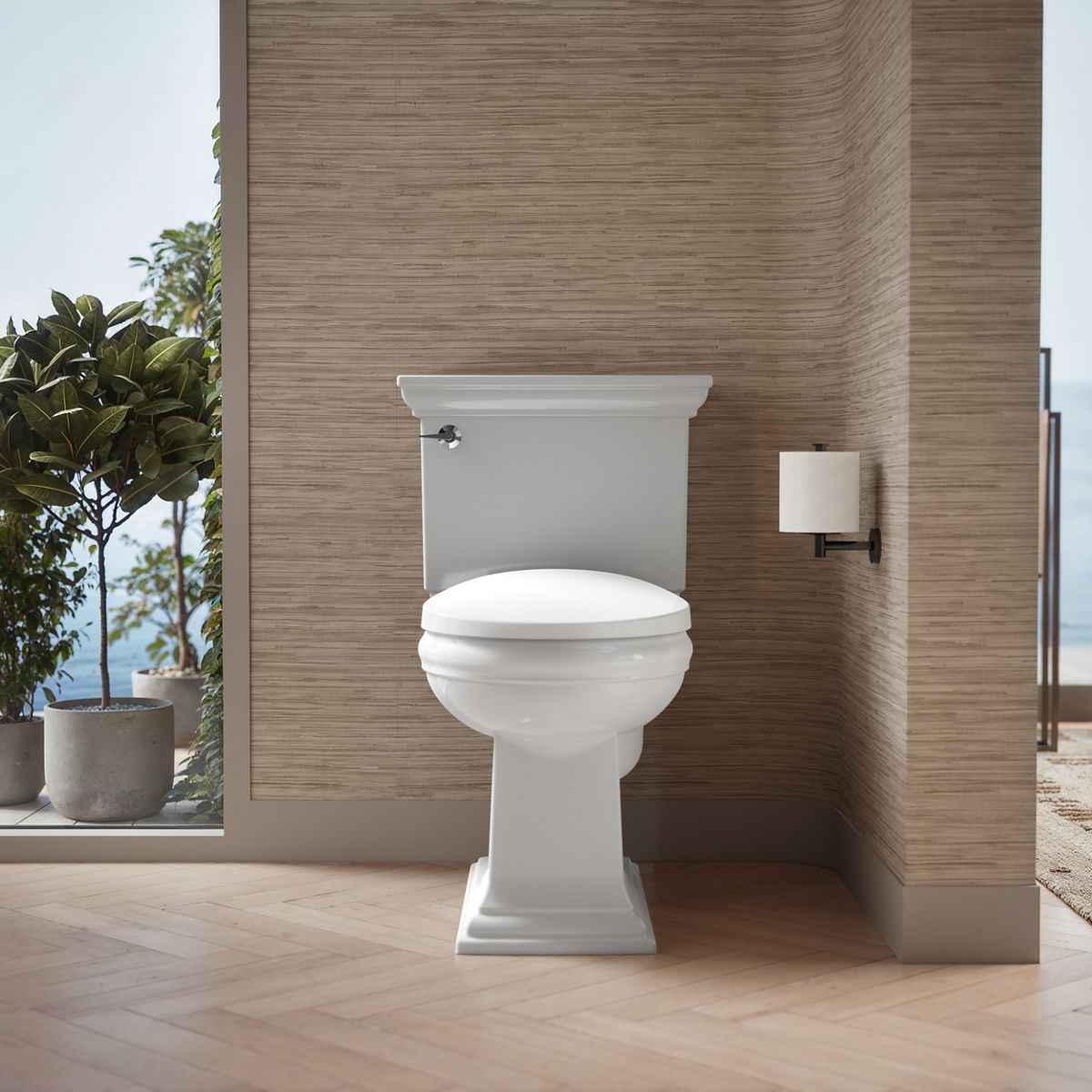 KOHLER K-10515 PureWarmth Heated round-front toilet seat