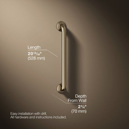 3/4 view of product with dimensions