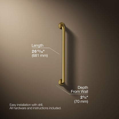3/4 view of product with dimensions