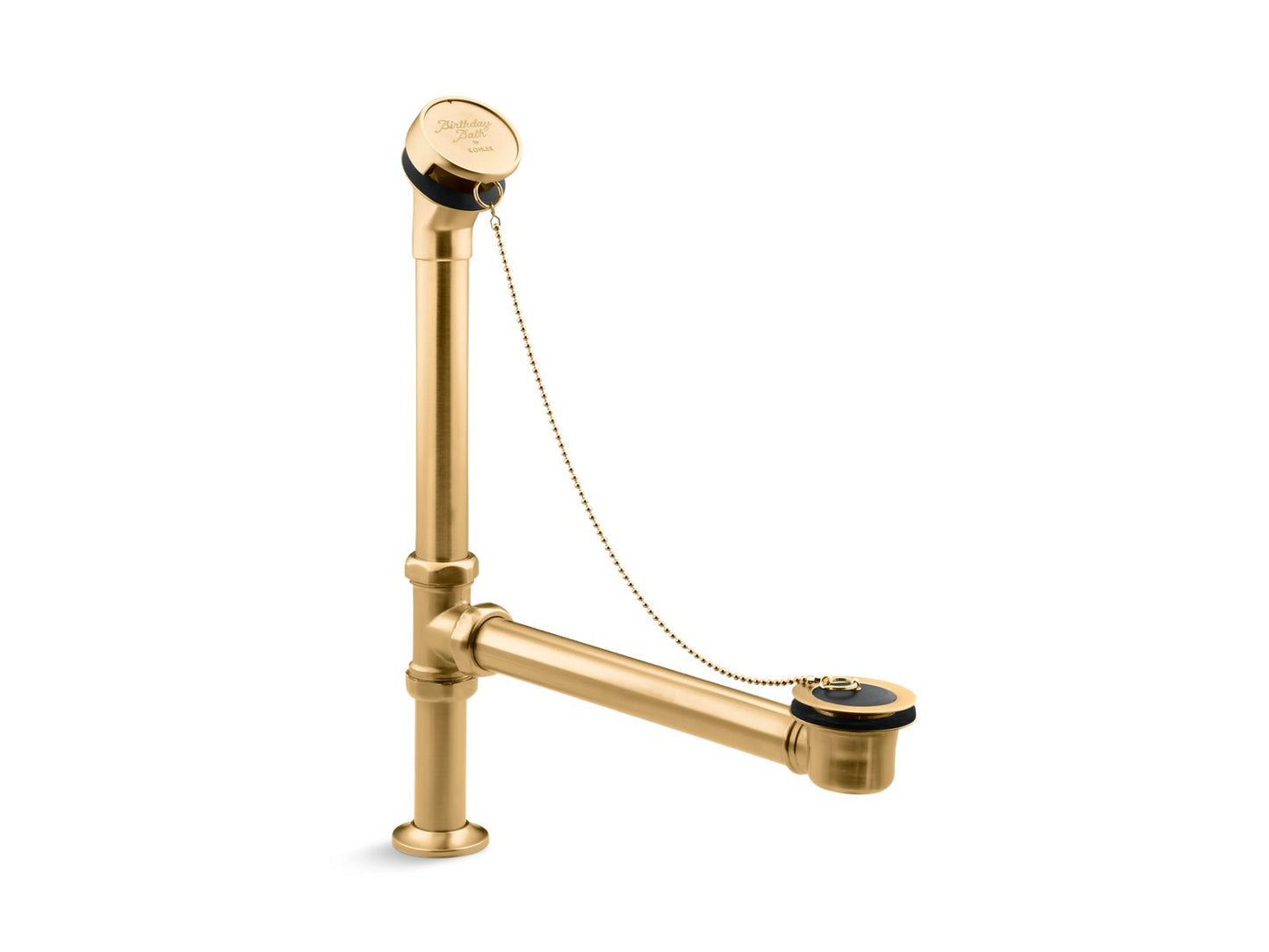 KOHLER K-106 Antique Bath drain, chain and rubber stopper