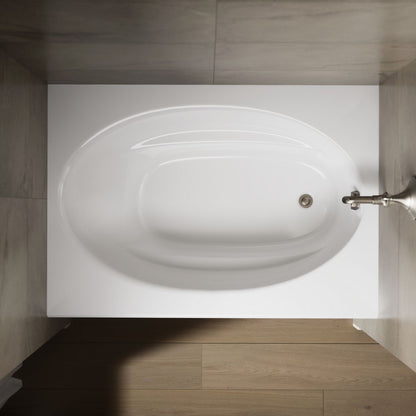 KOHLER K-1113-RA Windward 60" x 42" alcove bath, right drain