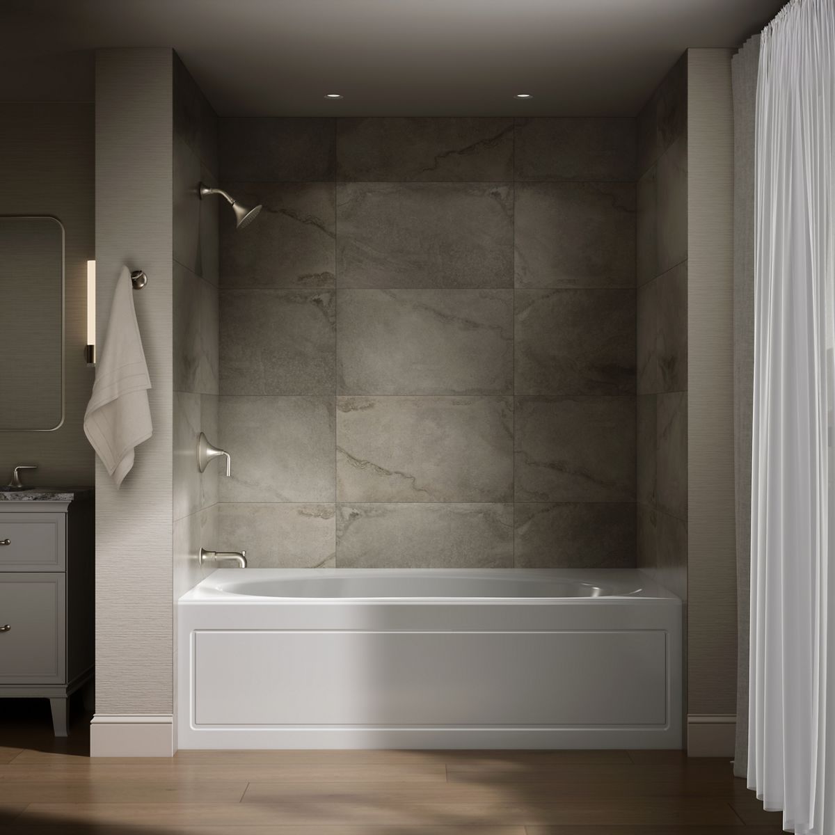 KOHLER K-1115-LA Windward 72" x 42" alcove bath, left drain