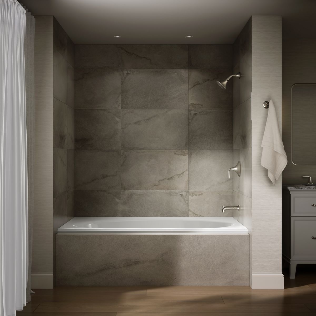 KOHLER K-1115-R Windward 72" x 42" alcove bath, right drain