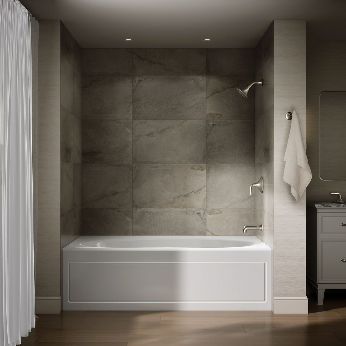KOHLER K-1115-RA Windward 72" x 42" alcove bath, right drain