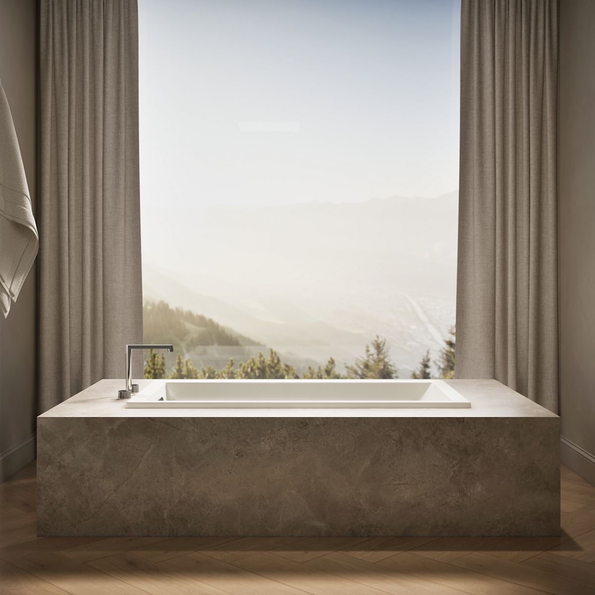KOHLER K-1121 Underscore 60" x 30" drop-in bath