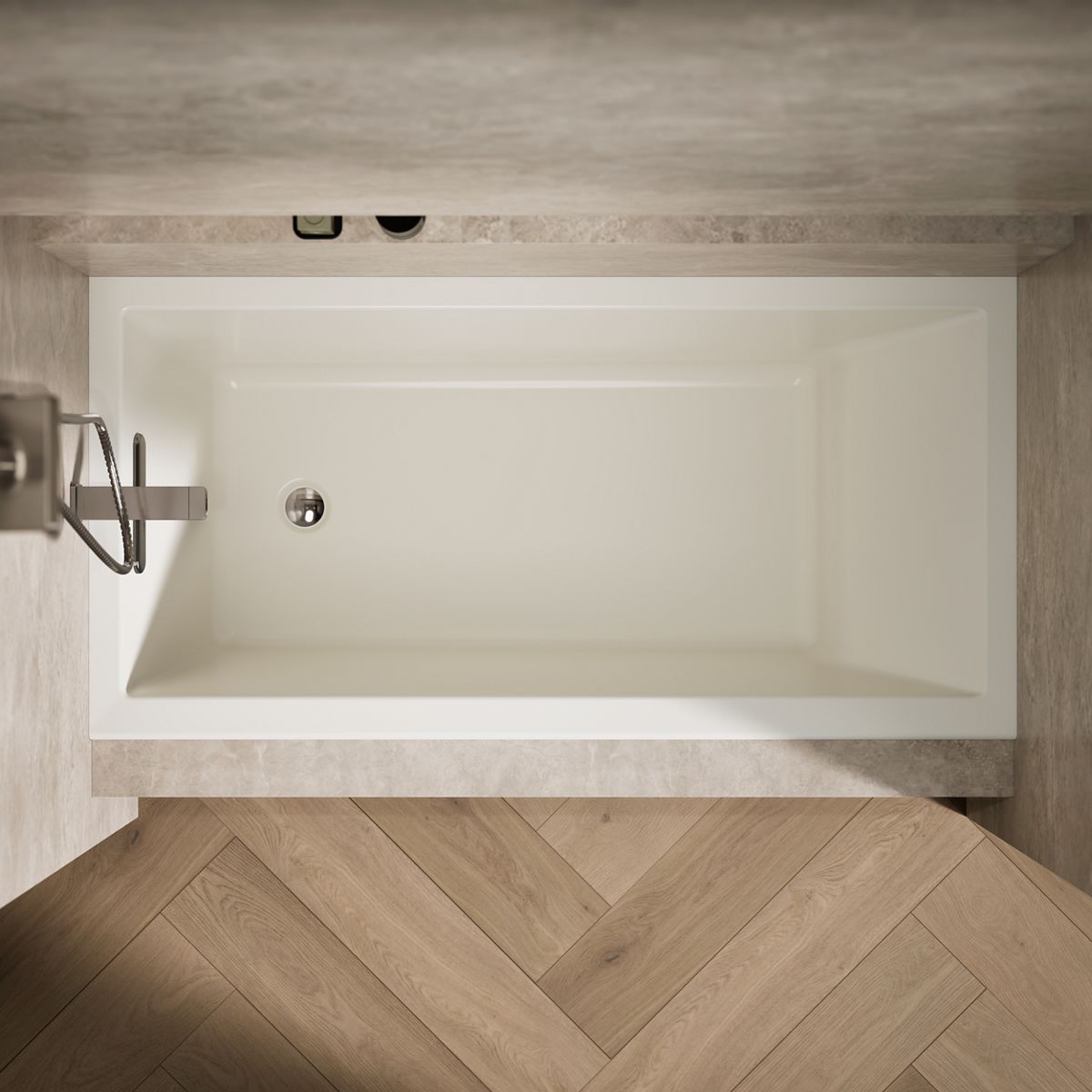 KOHLER K-1121-L Underscore 60" x 30" alcove bath, left drain