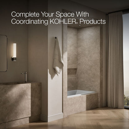 KOHLER K-1121-L Underscore 60" x 30" alcove bath, left drain