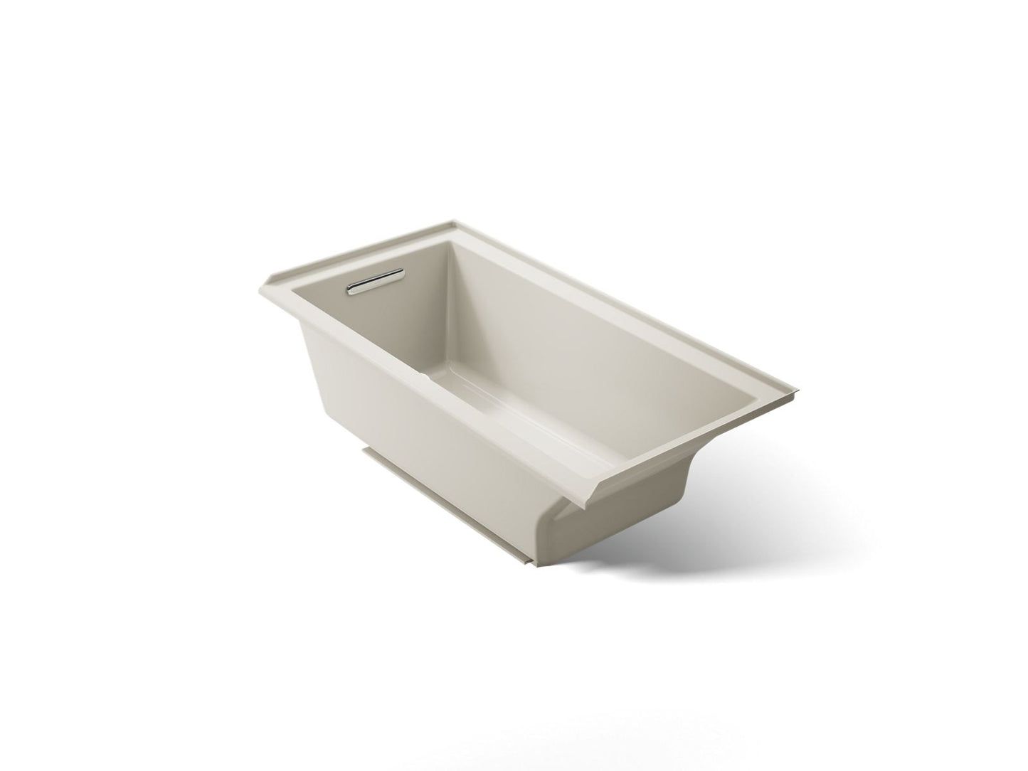 KOHLER K-1121-LW Underscore 60" x 30" alcove bath with Bask heated surface, left drain
