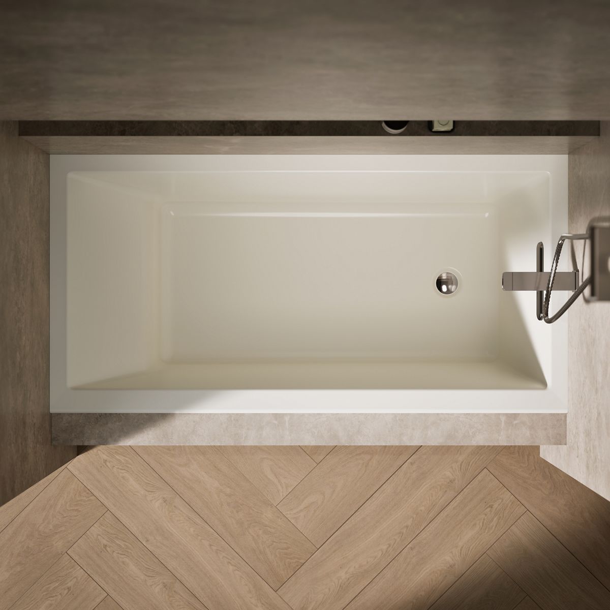 KOHLER K-1121-R Underscore 60" x 30" alcove bath, right drain