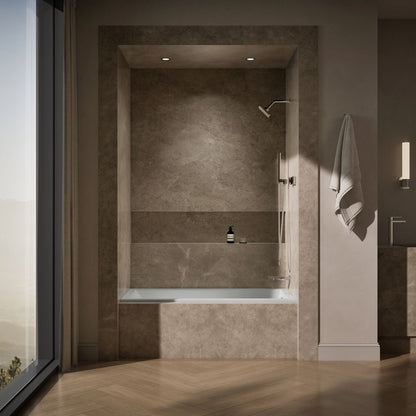 KOHLER K-1121-R Underscore 60" x 30" alcove bath, right drain