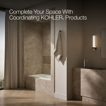KOHLER K-1121-RW Underscore 60" x 30" alcove bath with Bask heated surface, right drain