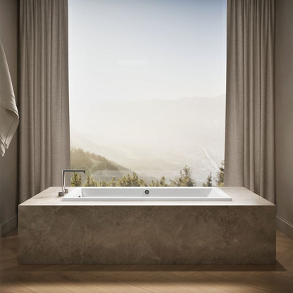KOHLER K-1121-W1 Underscore 60" x 30" drop-in bath with Bask heated surface