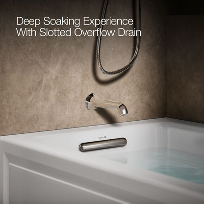 KOHLER K-1122-GHLA Archer 60" x 32" alcove Heated BubbleMassage air bath, left drain