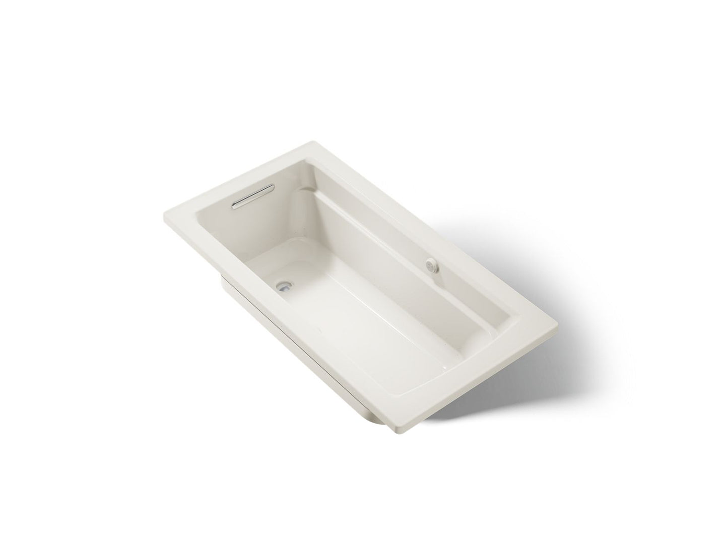 KOHLER K-1122-GHW Archer 60" x 32" drop-in Heated BubbleMassage air bath with Bask heated surface