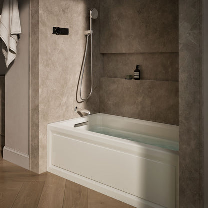 KOHLER K-1122-LA Archer 60" x 32" alcove whirlpool bath, left drain