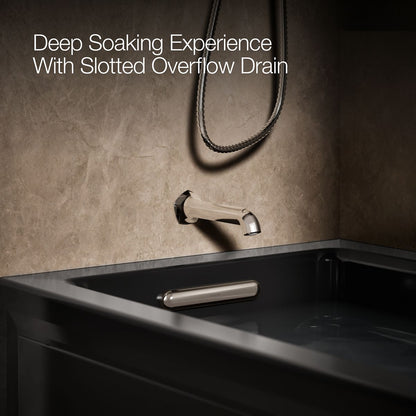 KOHLER K-1122-LAW Archer 60" x 32" alcove whirlpool bath with Bask heated surface, alcove left drain