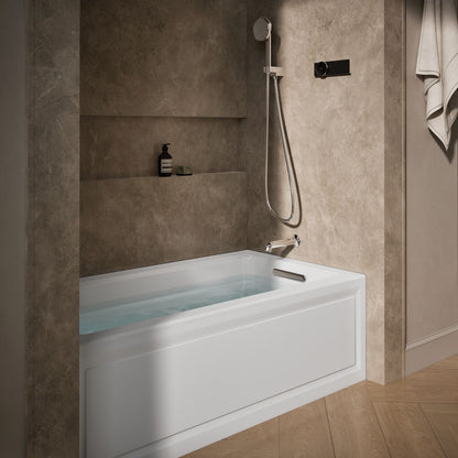 KOHLER K-1122-RA Archer 60" x 32" alcove whirlpool bath right drain