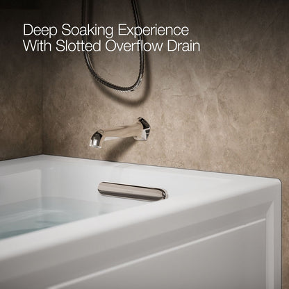 KOHLER K-1122-RA Archer 60" x 32" alcove whirlpool bath right drain