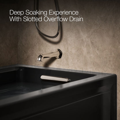 KOHLER K-1122-RAW Archer 60" x 32" alcove whirlpool bath with Bask heated surface, right drain